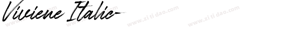 Viviene Italic字体转换